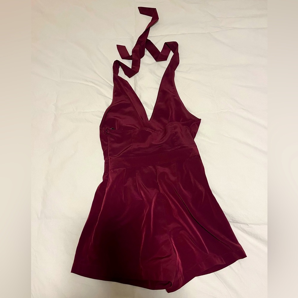 Forever 21 Maroon Romper (XS)